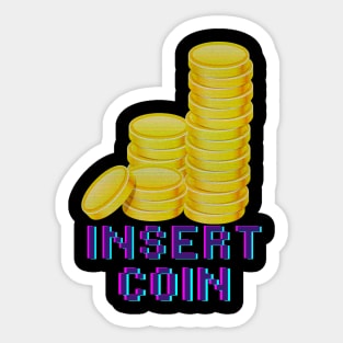 Insert Coin Sticker